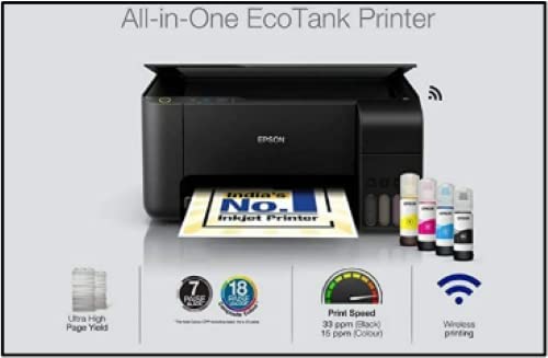 Epson Ecotank L3250 A4 Wi-Fi All-in-One Ink Tank Colour Printer Ink, Black - Image 4