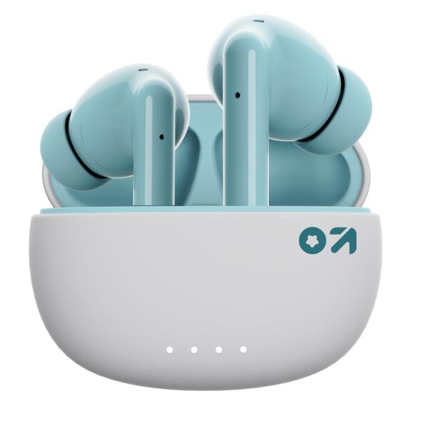 GOBOULT W20 Truly Wireless in Ear Earbuds with 40H Playtime, Zen™ ENC Mic, 45ms Low Latency, 13mm Bass Drivers, Type-C Fast Charging, Touch Control, IPX5 Ear Buds TWS (Glacier Blue)